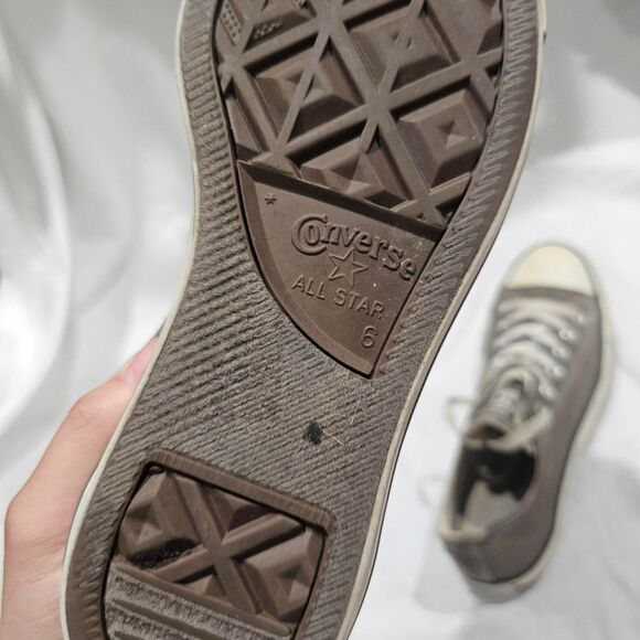 Grey grunge emo converse low top sneakers - Picture 6 of 8